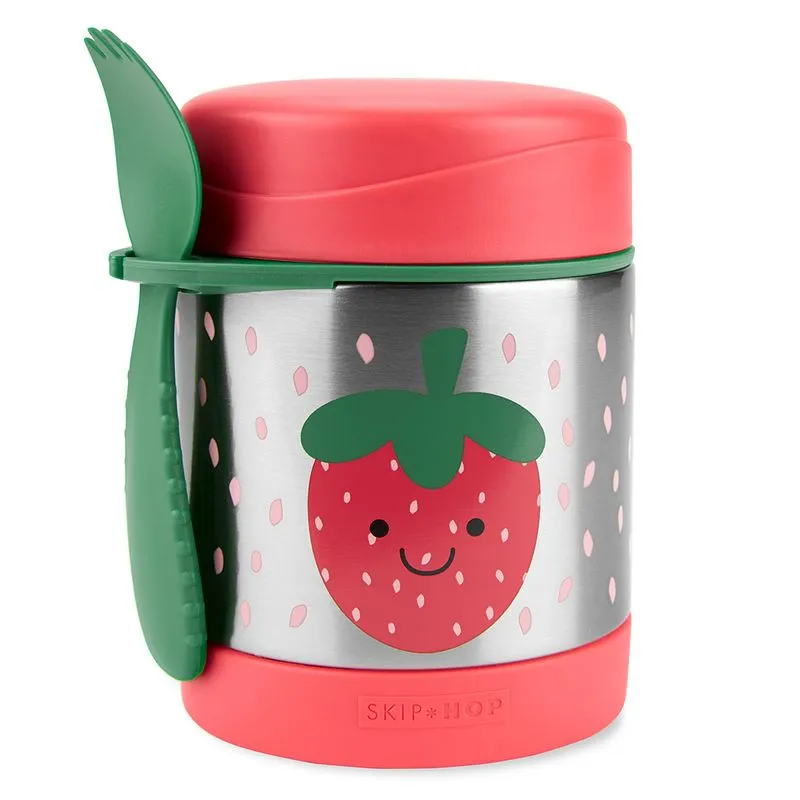Pote Térmico Sparks Style Morango da Skip Hop Inox